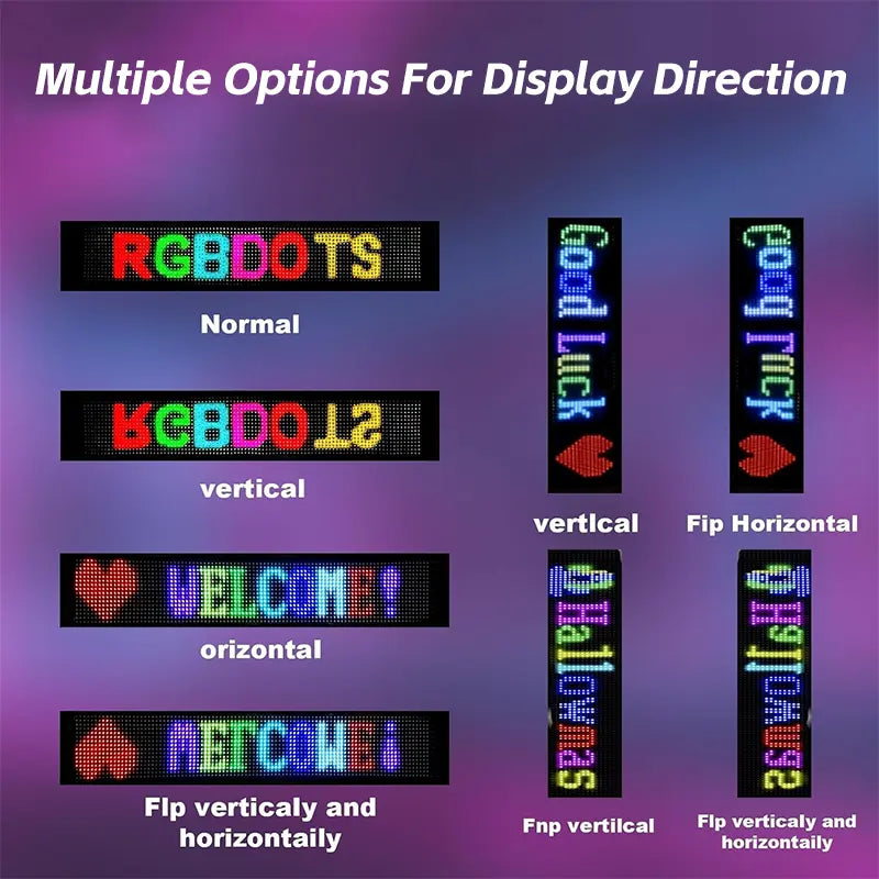 Programmable Flexible LED Signs